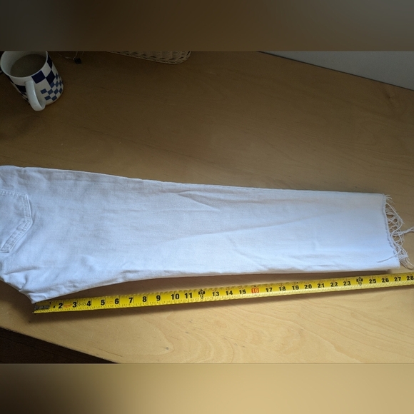 GAP Girlfriend Mid Rise White Pants Size 26 99% Cotton - Picture 13 of 13
